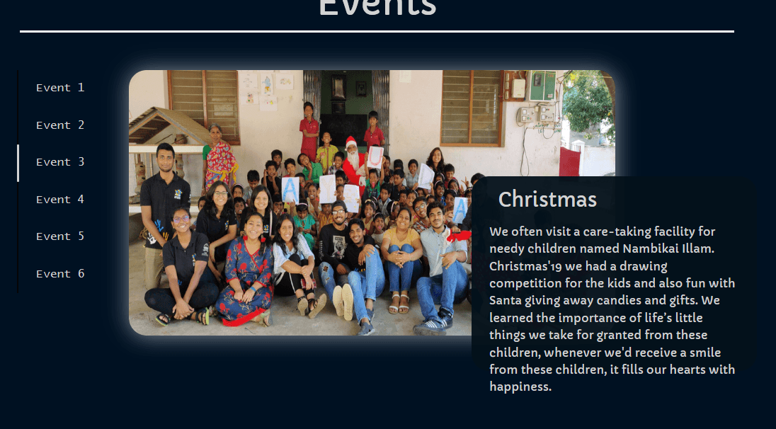Events Disorganized